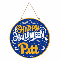 University of Pittsburgh Halloween Round Door Décor with Hanging Rope,
