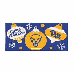 University of Pittsburgh Holiday Flocked Coir Sassafras Switch Mat, 22