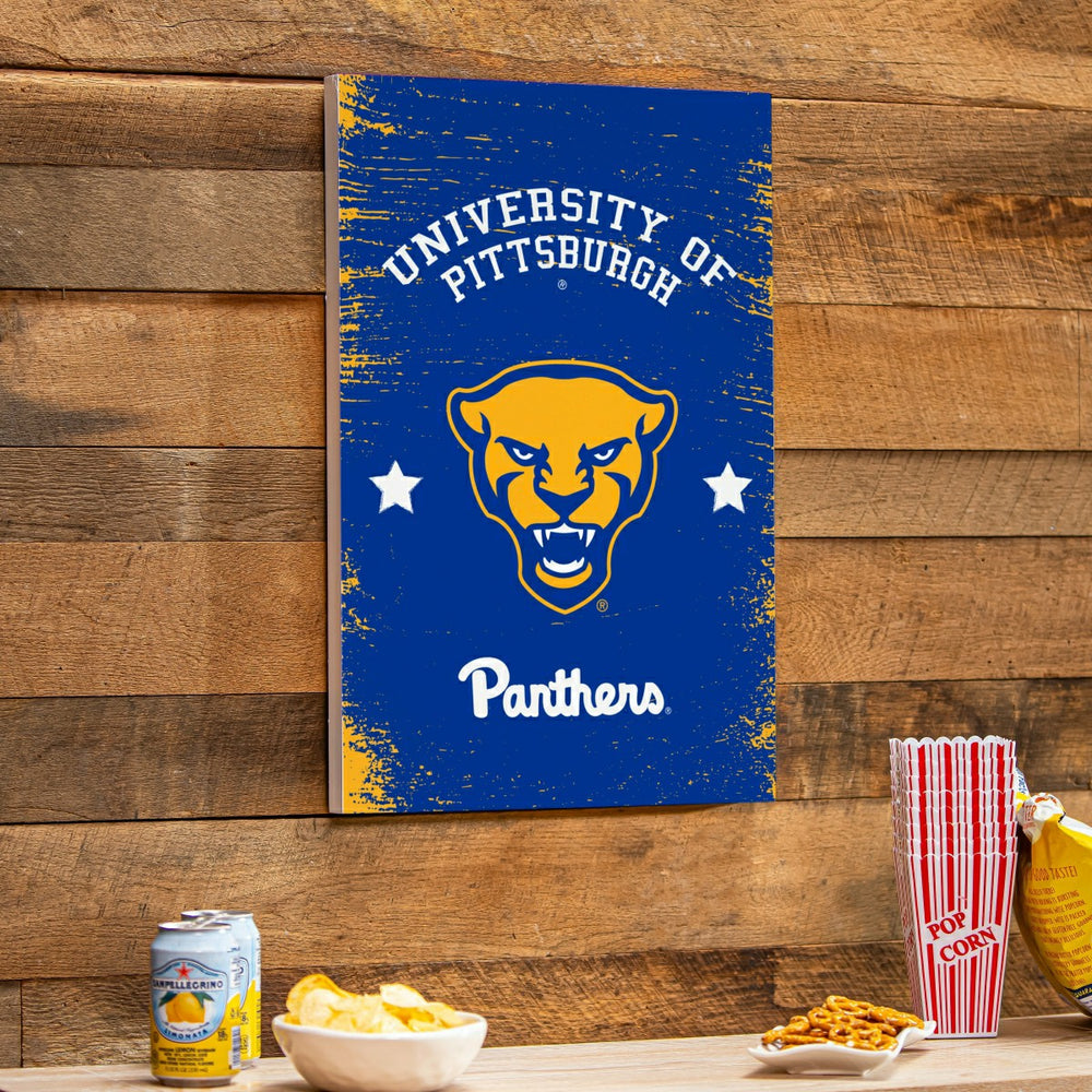 University of Pittsburgh Wood Wall Sign, 16x24