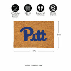 University of Pittsburgh Large Full Color Coir Mat, 36"x24"