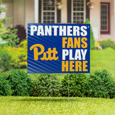University of Pittsburgh Coroplast Yard Sign "Fans Play Here"