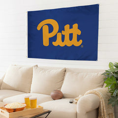 University of Pittsburgh Single Sided Estate Flag with 2 Grommets, 3'x