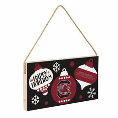 University of South Carolina Holiday Wood Wall Sign, 6x11