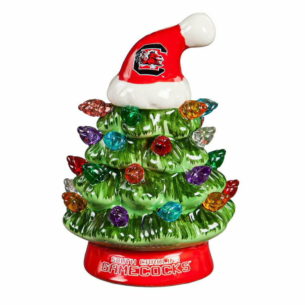4" Mini LED Tabletop Christmas Tree, Set of 2, University of South Car