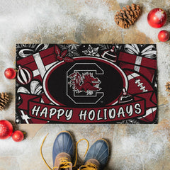 University of South Carolina Holiday PVC Mat, 28"x16"