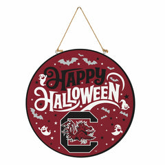 University of South Carolina Halloween Round Door Décor with Hanging R