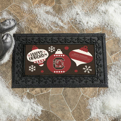 University of South Carolina Holiday Flocked Coir Sassafras Switch Mat