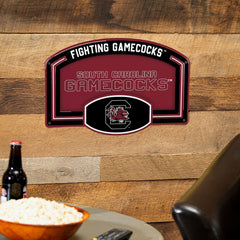 University of South Carolina USA Embossed Steel Wall Sign, 11" x 17"