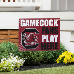 University of South Carolina Coroplast Yard Sign "Fans Play Here"