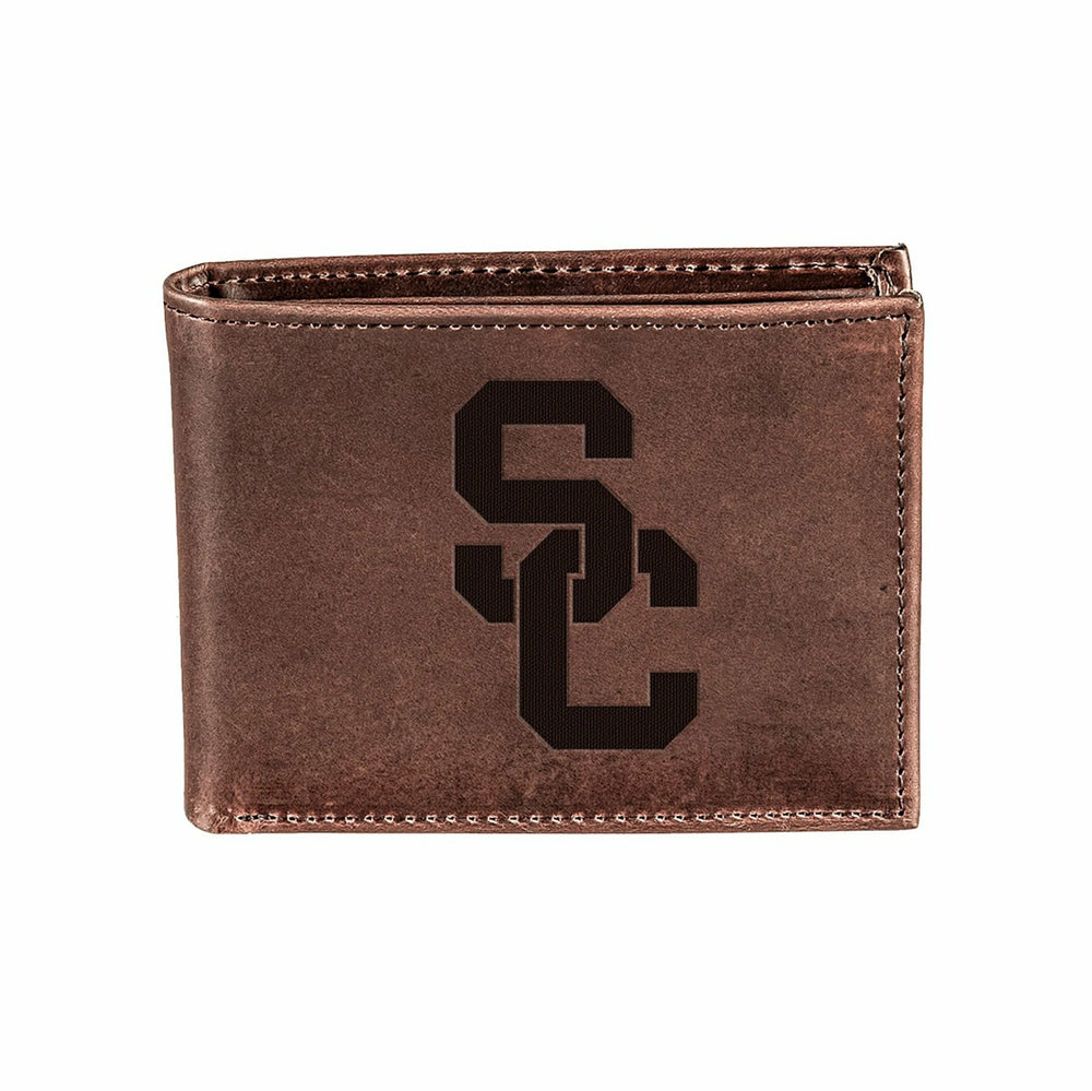 University of Southern California, Bi-Fold Wallet, Brown, CH, 100% Gen