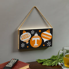 University of Tennessee Holiday Wood Wall Sign, 6x11