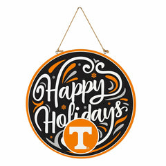University of Tennessee Holiday Round Door Décor with Hanging Rope, 18