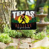 University of Texas Yard Sign, Bigfoot