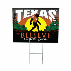 University of Texas Yard Sign, Bigfoot