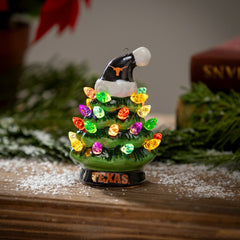 4" Mini LED Tabletop Christmas Tree, Set of 2, University of Texas