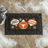 University of Texas Holiday Flocked Coir Sassafras Switch Mat, 22"x10"