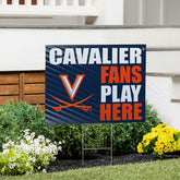 University of Virginia Coroplast Yard Sign "Fans Play Here"