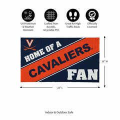 University of Virginia, PVC Mat COLOR, Home of a Fan