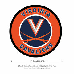 LED Wall Decor, Round, University of Virginia