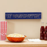 University of Washington Engraved Wood Sign, 3.5" x 18"
