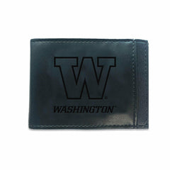 Front Pocket Wallet w/ RFID Blocking, University of Washington, Black