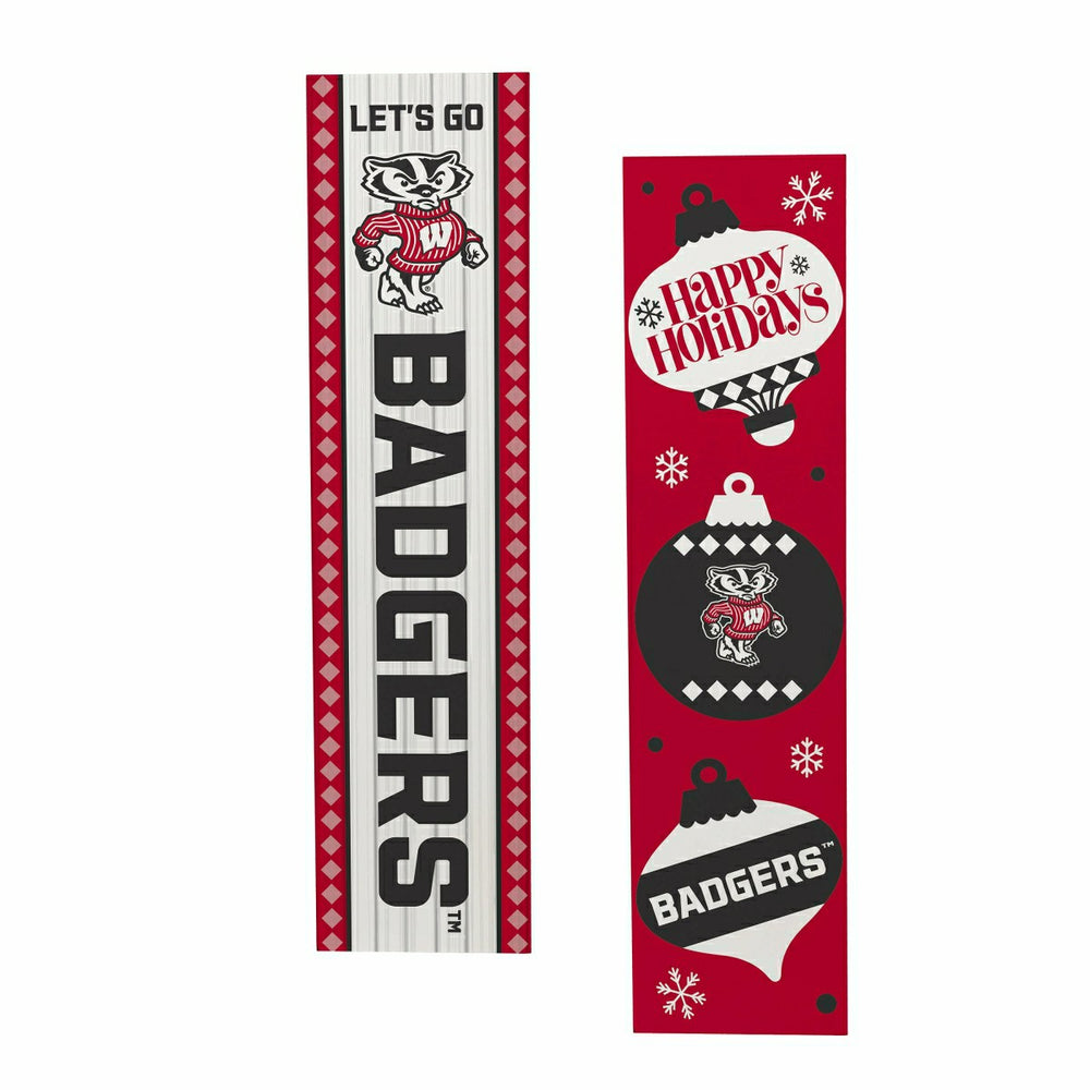 47" Double Sided Leaner, University of Wisconsin-Madison, Christmas