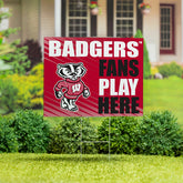 University of Wisconsin-Madison Coroplast Yard Sign "Fans Play Here"