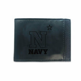 Front Pocket Wallet w/ RFID Blocking, US Naval Academy, Black