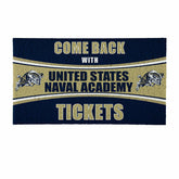 28" x 16" PVC Trapper Mat, Come Back with Tickets, US Naval Academy