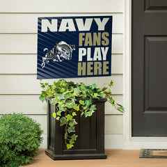 US Naval Academy Coroplast Yard Sign "Fans Play Here"