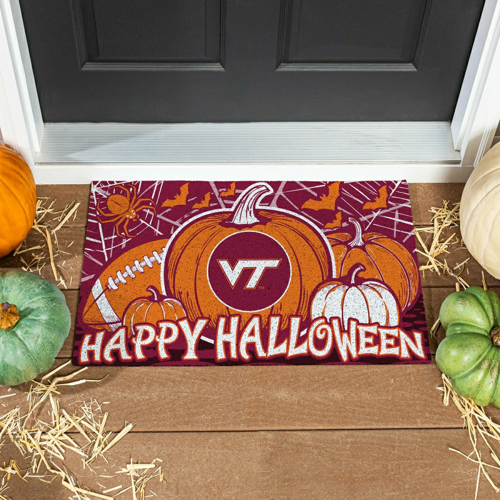 Virginia Tech Halloween PVC Mat, 28"x16"