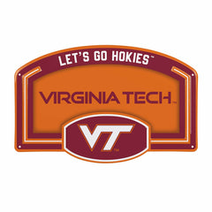 Virginia Tech USA Embossed Steel Wall Sign, 11" x 17"