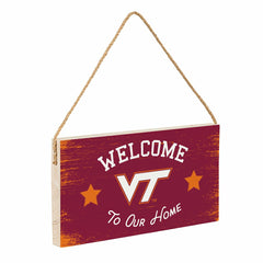 Virginia Tech Wood Wall Sign, 6x11