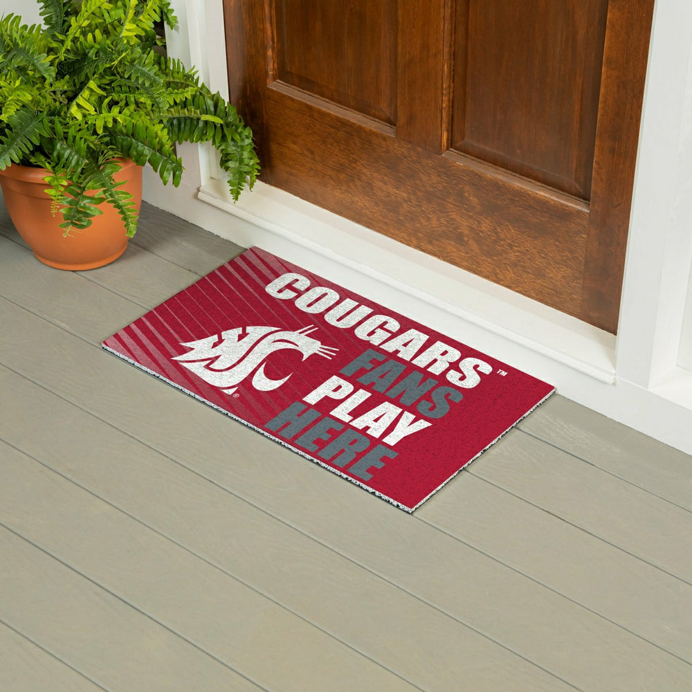 Washington State University Fan Mat, 28"x16"