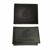 Washington State University, Bi-Fold and Tri-Fold Wallet Gift Set, Bla