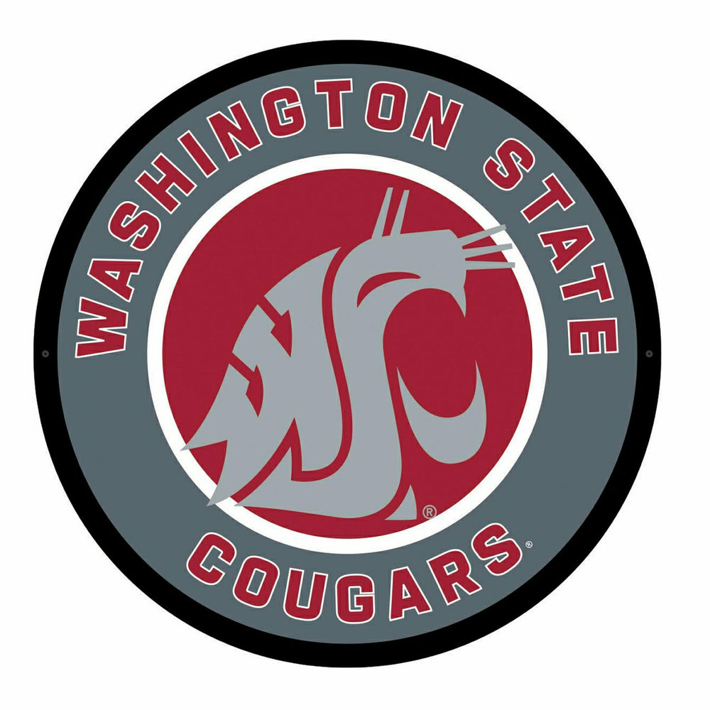 LED Wall Decor, Round, Washington State University