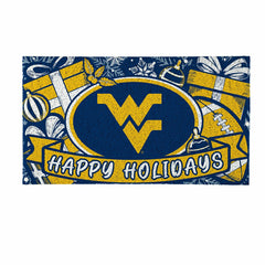 West Virginia University Holiday PVC Mat, 28"x16"