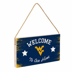 West Virginia University Wood Wall Sign, 6x11