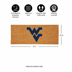 West Virginia University Extra Large Full Color Coir Mat, 60"x24"