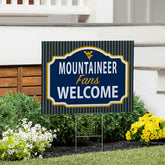 West Virginia University Coroplast Yard Sign, "Fans Welcome"