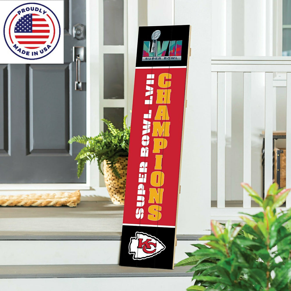 Kansas City Chiefs Large Single Sided Leaner, 46"