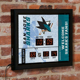 Scoreboard Wall Clock, San Jose Sharks