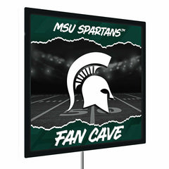 Michigan State University 23"H x 23"L LED Wall Decor, Edgelite, Square