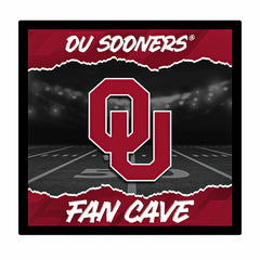 University of Oklahoma 23"H x 23"L LED Wall Decor, Edgelite, Square