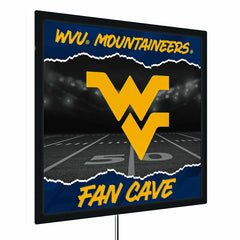 West Virginia University 23"H x 23"L LED Wall Decor, Edgelite, Square