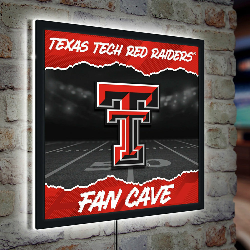 Texas Tech University 23"H x 23"L LED Wall Decor, Edgelite, Square