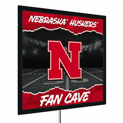 University of Nebraska 23"H x 23"L LED Wall Decor, Edgelite, Square