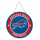Buffalo Bills Round Door Décor with Hanging Rope, 18x18