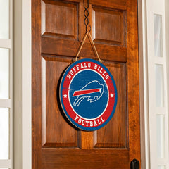 Buffalo Bills Round Door Décor with Hanging Rope, 18x18