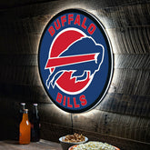 LED Wall Decor, Round, Buffalo Bills